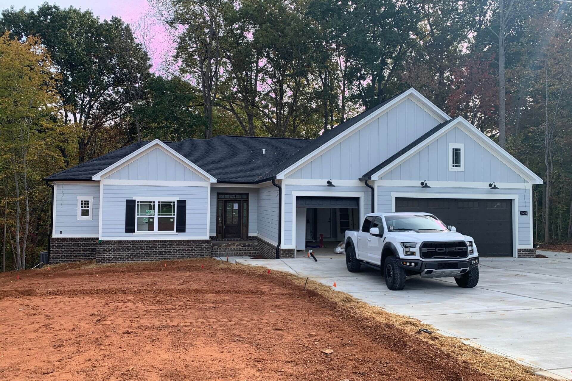 finished home built by Mike Palmer Homes