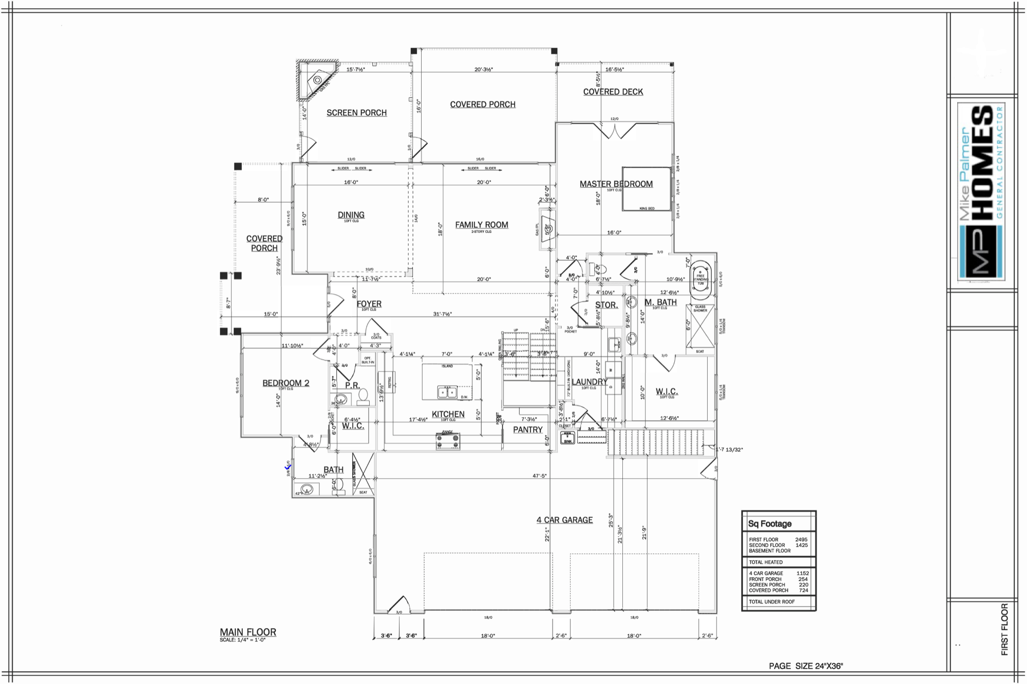 The Casa Monte Lago floor plan schematic