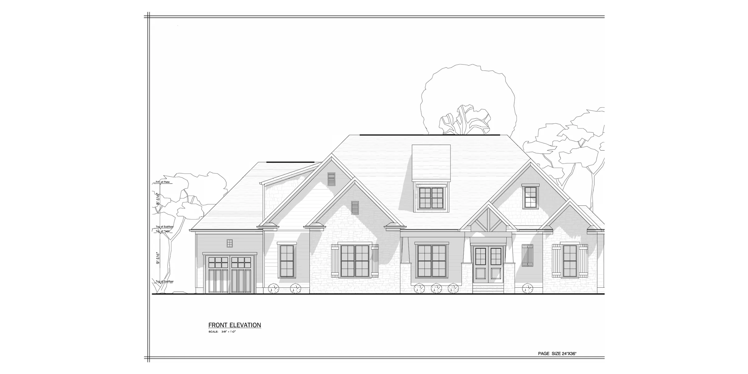 The Brittany front elevation