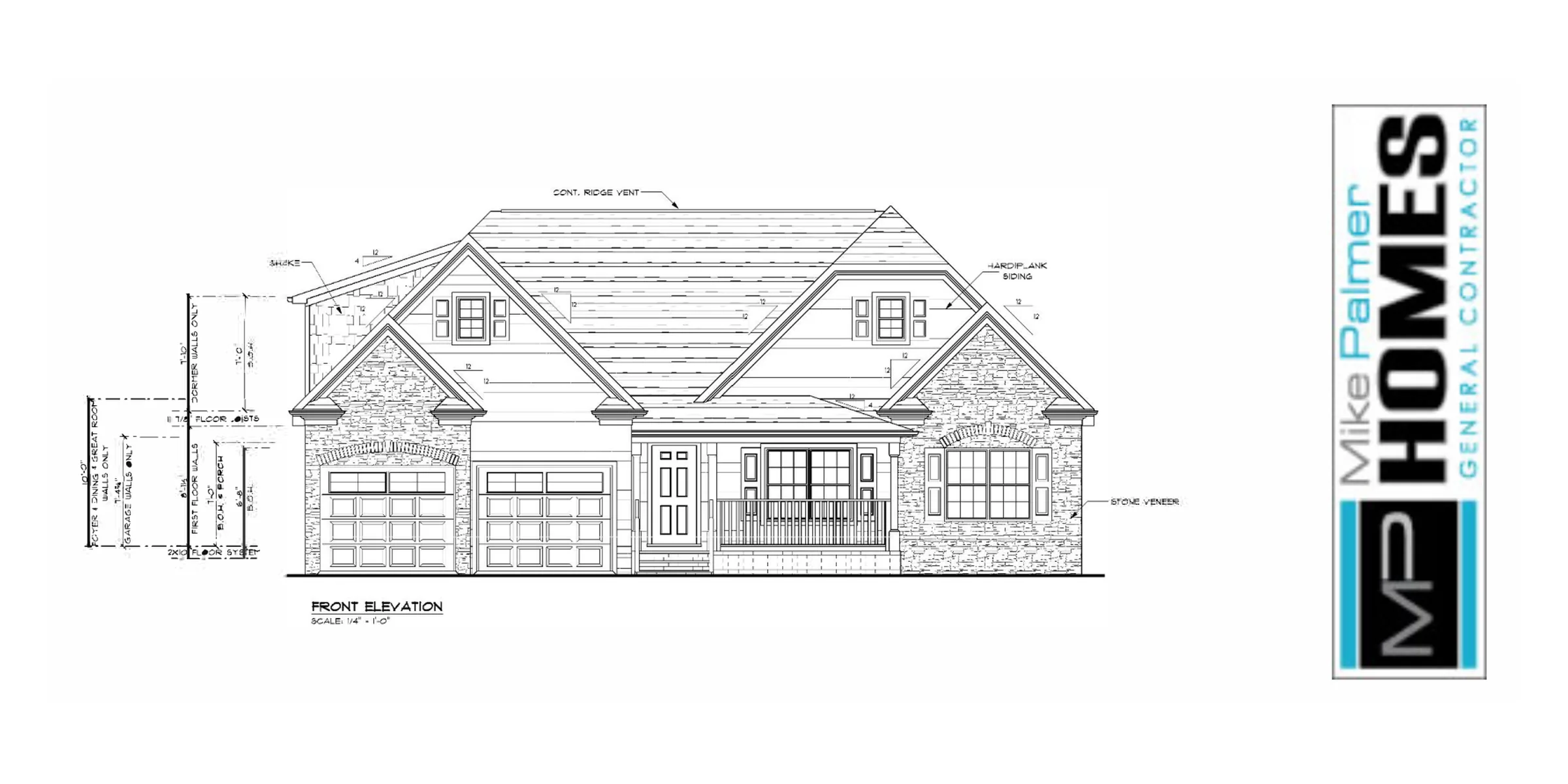 The McCauley front elevation