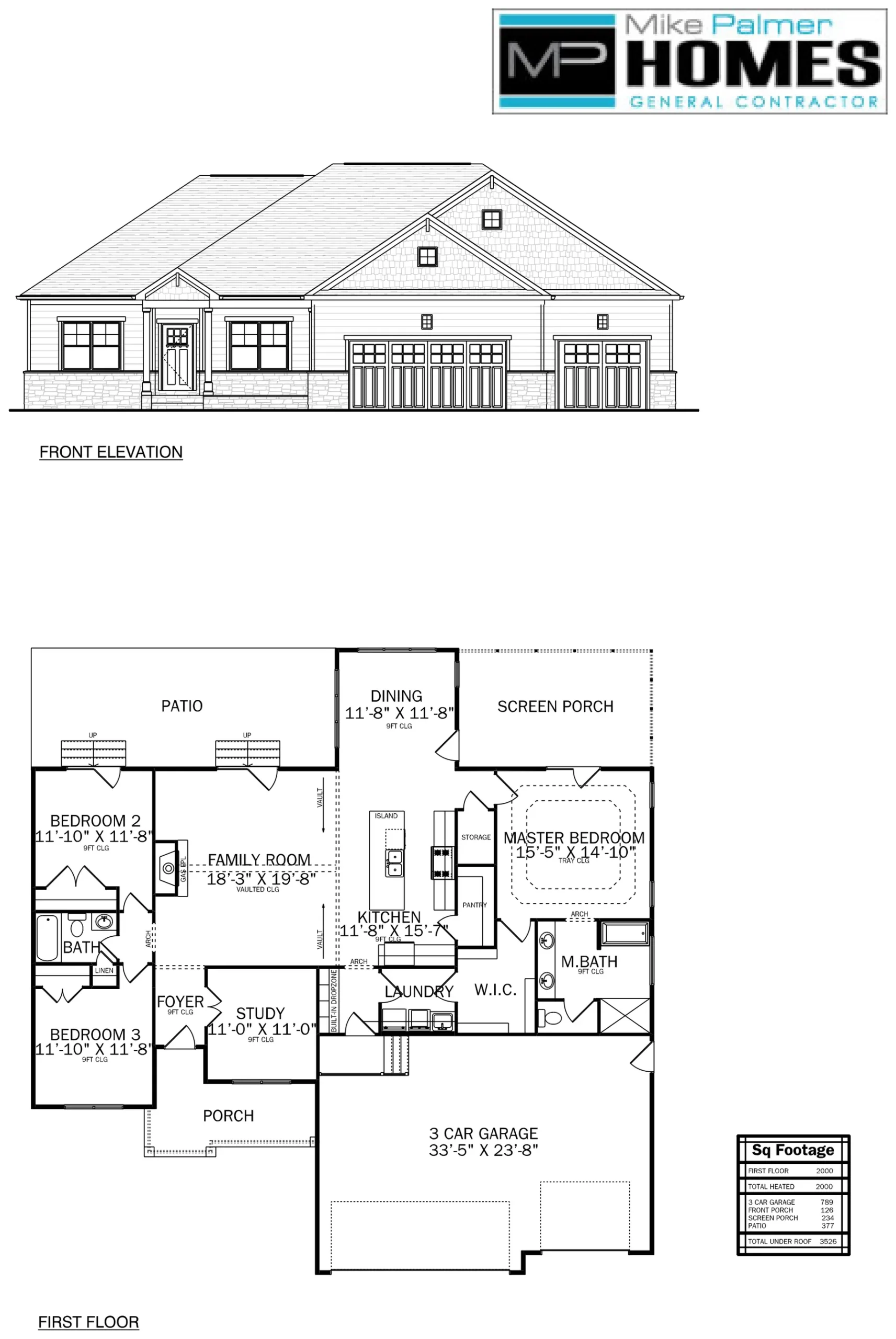 The Wilby floor plan schematic